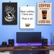 41-60 BITTER COFFEE QUOTE WALL DECORATIONS 20X30 BB1DV|K3203| UFAC OFFICIAL| FUNNY COFFEE QUOTES POS