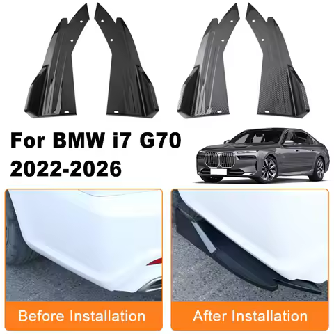 Car Rear Bumper Spoiler Lip Diffuser Side Skirt Splitter Wrap Angle Anti-Crash Protection For BMW i7