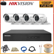 Full Set of Genuine Hikvision 2.0MP Full HD 4-Eye Camera