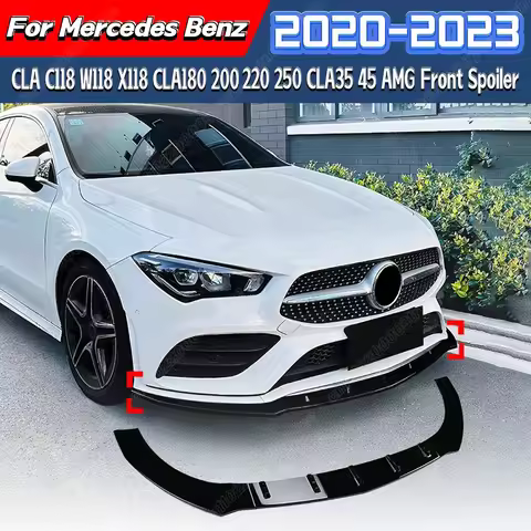 For Mercedes Benz CLA C118 W118 X118 CLA180 200 220 250 CLA35 45 AMG 2020 2021 2022 2023 Front Bumpe
