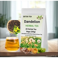 Dandelion Herbal Tea, Liver Detox Tea, Dandelion Tea Organic, Liver Kidney Cleanse & Detox with Dand