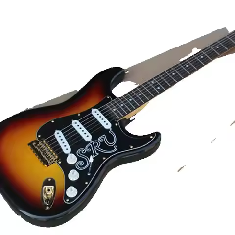 High quality sunset color electric guitar, factory handmade SRV St electric guitar