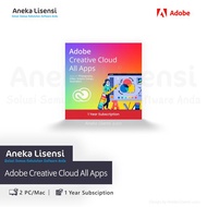 Adobe Creative Cloud All Apps | 1 Year Subscription | Original | PC / Mac