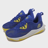 Under Armour 籃球鞋 Curry HOVR Splash 3 男鞋 藍 黃 支撐 緩震 運動鞋 UA 3026899400