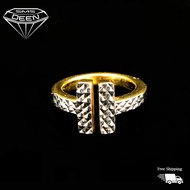 SMS DEEN Tiffanyy T Ring, ±3.3GM - Gold 916 Emas - Cincin Tiffany