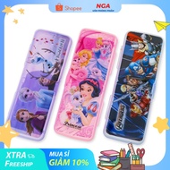 Clear plastic pen box in many models FY-0233, size (19.5x6.5x3)cm (1 piece)