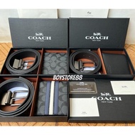 Code A76K Men's Coach Wallet X Belt Combo FULLSET