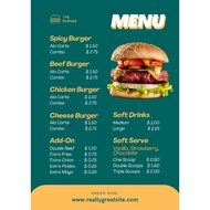 Design Poster Menu Burger (Boleh Edit)