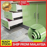 Wallpaper kitchen waterproof Shiny Light Green Sticker Kitchen Cabinet Liner Contact Paper For Cabin