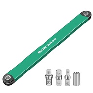 Dual Head Offset Extension Wrench for Tight Spaces Multi Functional Tool with Drive Adapters Univers