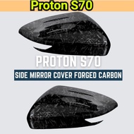 Proton S70 S-70 Forged / Carbon Fiber / Gloss Black Side Mirror Cover Casing Accessories
