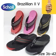 Scholl Brazillian II III Vรองเท้าสกอร์ Scholl  รองเท้าแตะ รองเท้าสกอลล์ บราซิลเลี่ยน รองเท้าเพื่อสุขภาพ มี 5 สีแดง