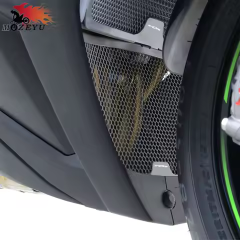 ZX-10RR Motorcycle Accessories Radiator Guard Downpipe Grille Cover Protection For Kawasaki ZX10RR Z