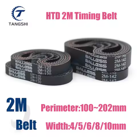 HTD 2M Vacuum cleaner sweeping robot belt Width 4~10mm Length100 110 112 114 116 118 120 122 124 126
