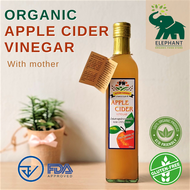 Organic Apple Cider Vinegar With Mother ACV 250ml 500ml / น้ำแอปเปิ้ลไซเดอร์ วิเนก้า ออร์แกนิค มีตะกอน / มี อย.