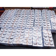 CLEAR STOCK RANDOM DESIGN EYELASHES HUMAN HAIR