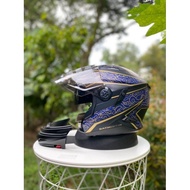 ZEUS HELMET ZS-613 BLUE BATIK EDITION