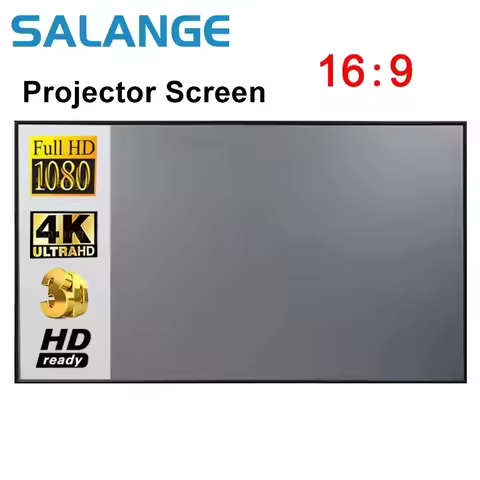 Salange Projector Screen ,60 84 100 Inch Reflective Fabric Cloth Projection Screen For YG300 Projeto