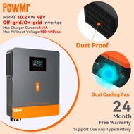 PowMr MPPT 10.2kw On-grid /Off-grid Hybrid Inverter 48Vdc 230VAC PV Panel Input 500vdc Pure Sine Wav