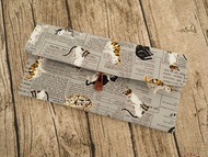 英國製作 棉麻灰色貓貓大全 switch平板電腦保護套電腦包筆電包