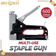 MEIGUII Nailer, Heavy Duty Powerful Construction Stapler,  4-14mm With 600 Staples 4 in 1 Stapler Wo
