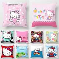 Pillow Case 40x40cm/45x45cm/50x50cm Home Decorative Cushion Cover Hello Kitty Printed Throw Pillowcase Sofa Chair Bed Decor Pillow Cover