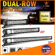 ♛COLIGHT LED Work Light Bar Dual-Row 12D Reflector Straight 7" 20" 32" Flood Spot Combo Beam LED Dri