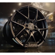 NEW RIM ORIGINAL LENSO JAGER DYNA 15 16 17 4X100 4X114.3 5X112 5X114.3 SATIN BLACK