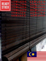 Bidai Kayu Meranti Outdoor Wooden Blinds Bidai Kayu 3 Kaki to 6Kaki - Bidai Kayu 6 Feet  -  Tahan Pa