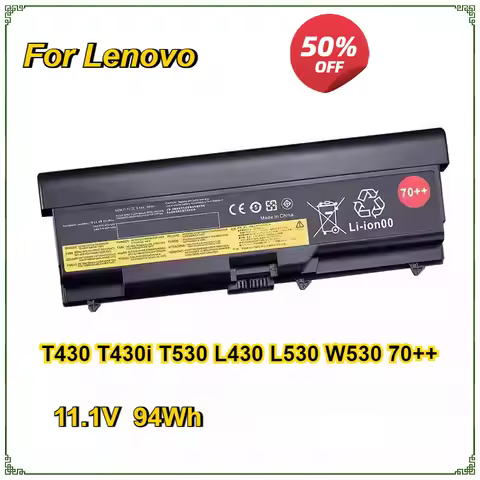 Laptop Battery 45N1011 45N1007 for Lenovo ThinkPad T420i T420 T430 T530 W510 W520 L430 L530 W530I W5