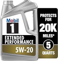 Mobil 1 Extended Performance Full Synthetic Motor Oil 5W-20, 5 Quart