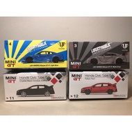 Mini GT LB Works Nissan Skyline GTR R35 light blue matte grey Honda Civic FK8 Crystal Black Modulo E