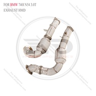 HMD Exhaust System High Flow Performance Downpipe for BMW 740i N54 3.0T with heat shield