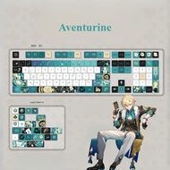 Aventurine Keycaps 120 Keys Cherry / MOA Profile PBT Wooting Aula F75 Mechanical Keycap Dye Sublimat