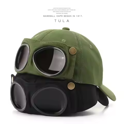 Aviator Hat Tide Korean Version Personality Glasses Cap Men's Sunglasses Sunshade Spring And Summer 
