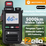 Motorola Walkie Talkie Zello T68 5000KM 3000mAh SIM/4G/WIFI GPS Mobile IP54 Waterproof Radio Interph