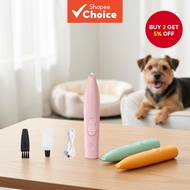 Cordless Electric Trimmer for Pet Grooming - Dog Paw Fur Clippers Kit Rechargeable for Small Cats, D