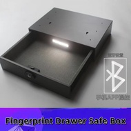[In Stock] Fingerprint Drawer Safe Box Household Wardrobe Hidden Safe Password Lock Invisible Safebo