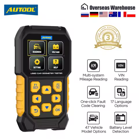 AUTOOL CS310 Used Car Odometer Scanner Diagnostic Vehicle VIN Code Reader & One-Click Error Code Cle