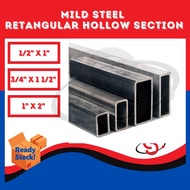 SCM Metal Rectangular Tube Hollow Mild Steel Rectangular Hollow Section Hollow Besi 铁方管 DIY Custom S