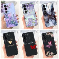 Vivo V29 5G V29Pro V2251 V2250 Beautiful Flower Butterfly Pattern Casing Vivo V29 Pro V 29 29Pro Can