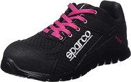 SPARCO PRACTICE 0751739NRFU Safety Shoes, Size 39, Color Black/Pink
