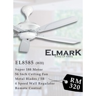 Elmark Ceiling Fan 56" Metal Blades EL8585 (White)