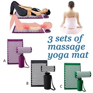 factory Massager Cushion Massage Yoga Mat Set Acupressure Relieve Pain Back Body Spike Yoga Mat Acup