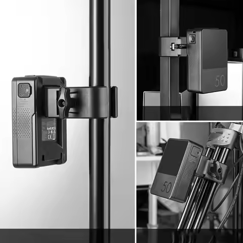 Upgrades Aluminum V Mount Battery Holder with Adjustable Jaws Versatile V Mount Battery Plate for Ph