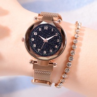 Ladies New Starry Sky Watch Luminous Magnetic Type Milan Ladies Watch Classic Digital Watch