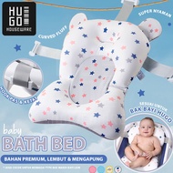 Hugo Baby Bath Mat Anti Slip Anti Drown Baby Bath Pillow Premium Ultrasoft Baby Bath Helper