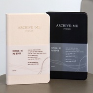 KOREA ARCHIVE ME 3year Journal Free Write Record Book Notebook Diary Daily Organizer