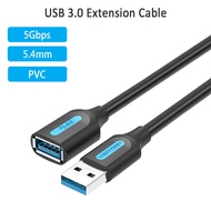 Vention Cáp Nối Dài USB Dây Nối Dài USB 3.0 Dây Dẫn Truyền Dữ Liệu Loại A Đầu Đực Sang Đầu Cái Cho Ổ