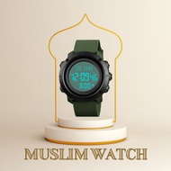 NUHA MUSLIM WATCH ADZAN KIBLAT ARMY BLACK